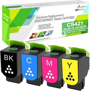 Tonery do Lexmark CS421 CS521 CX421 CX522 CX622 PEŁNY ZESTAW UK Compa 2Kbk 1,4Kcols - Zdjęcie 1 z 9