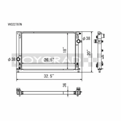 Radiador Koyo VH322787N para Ford Focus St 2013-2017 Foto 1 de 3
