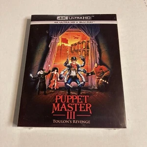 Puppet Master III: Toulon's Revenge Blu-ray 4KHD region free sealed w/ slipcover - Imagen 1 de 3