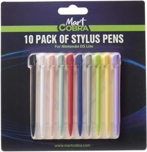 Mart Cobra Nintendo DS Lite Stylus 10 Pack Replacement Pen for DS Light Games - Picture 1 of 7