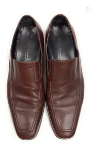 Santoni Herren Freizeit Kleid Schuhe Cardova Leder italienisch Slipper Halbschuh Größe 11D - Bild 1 von 9