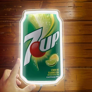 Seven Up Zitronendose Neonlicht Schild Pub Store Party Einkaufszentrum Kunst Wanddekor 12""x7"" H4 - Bild 1 von 4