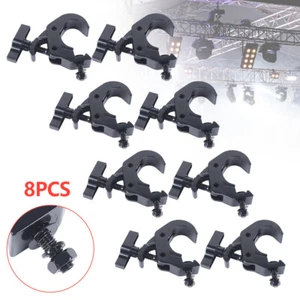 8 Pack 330lbs Heavy Duty Stage Lighting Clamps DJ Light Truss Clamp Set Black US - Bild 1 von 18
