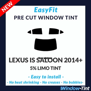 Fácil de Colocar Estática Pre Cortado para Ventana Tinte Lexus Is 4-door 2014 5% - Imagen 1 de 3