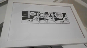 MUTTS 2018 FRAMED STRIP WITH EMBOSSED BLIND STAMP PATRICK McDONNELL 19" X 17" - Bild 1 von 10