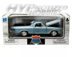 NEW RAY 1:24 1970 CHEVROLET EL CAMINO SS DIE-CAST BLUE 71883 - Picture 1 of 1