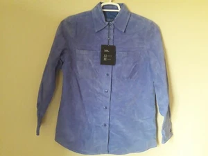 Neu mit Etikett Monterey Bay Clothing Company echtes Wildleder Lederhemd/Jacke Größe 8 - Bild 1 von 11