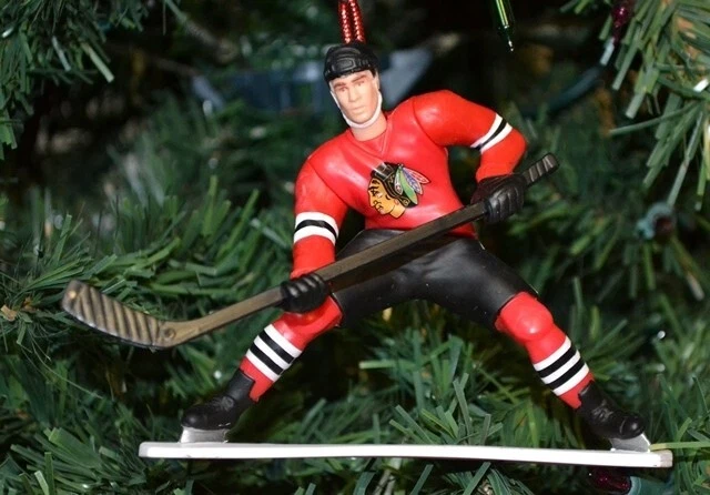 Jeremy Roenick Chicago Blackhawks Hockey Árbol de Navidad Adorno 4" Jersey Rojo Foto 1 de 1