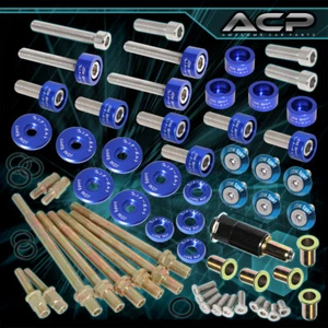 For Honda Acura K20 K24 Engine Motor JDM Header M8 Fender Washer Valve Blue - Picture 1 of 5