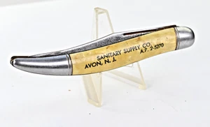 Scarce 1940s Advertising Hammer Brand Fish Knife Pocket Knife Sanitary Supply NJ - Picture 1 of 8