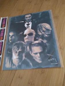 BAM! Impresión artística Universal Monsters 8x10 #501/2500 firmada por el artista Wesley Gardner - Imagen 1 de 1