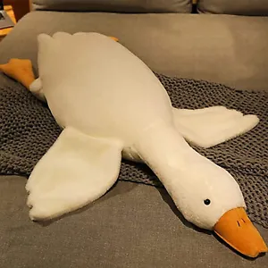 50/90/130/160/190cm Giant Sleeping Pillow Goose Duck Plush Toys Cushion Stuffed - Picture 1 of 9