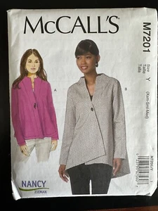 New McCall’s M7201 Misses' Sewing Pattern by Nancy Zieman Jacket sz XS-S-M - Picture 1 of 3