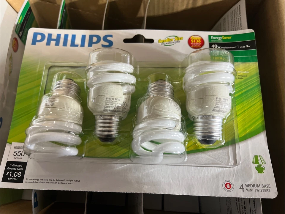 Philips Compact Fluorescent T2 Mini-Twister Medium Base A19 Soft White 24 Pk - Image 1 of 3