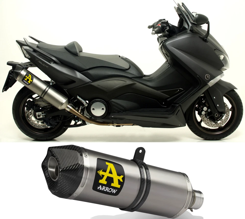 arrow tubo escape homologado race-tech aluminio c yamaha tmax t-max 530 2014 14 - Imagen 1 de 1