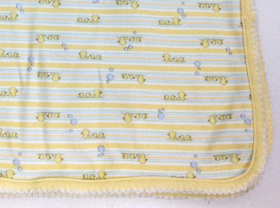 Starting Out Yellow Duck Duckies Cotton Baby Blanket - Image 1 of 3