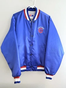 Chaqueta Bomber De Colección Chicago Cubs Para Hombres Grande Swingster Satinado EE. UU. ¡Limpia!! - Imagen 1 de 10