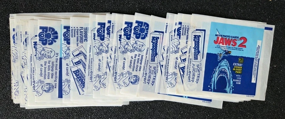 1978 TOPPS  Jaws 2 Wrapper Lot of (31) - UNUSED - NO FOLDS! - VSCARDS - Image 1 of 1