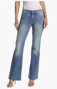 7 For All Mankind Damen Dojo Flare Leg Hose Jeans. Style# 7U451516, Größe 25 - Bild 1 von 12