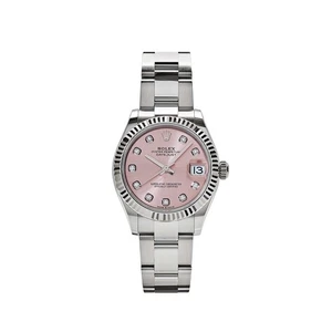 Rolex Datejust 31 278274 'Ladies' Stainless Steel Pink Diamond Dial Oyster - Picture 1 of 8