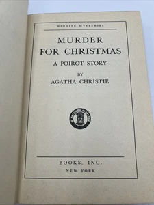 Agatha Christie Murder for Christmas 1945 Midnite Mysteries 2nd Print Acceptable - Imagen 1 de 5