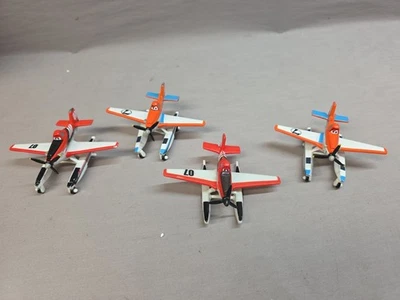 Disney Pixar Planes Diecast Skipper Toy Aircraft Mattel Lot Of 4 - Image 1 of 2
