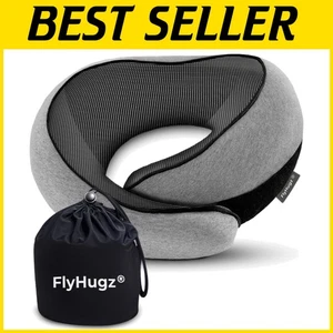 Almohada de viaje de espuma viscoelástica transpirable - Soporte de cuello ideal para vuelos y automóviles - Imagen 1 de 8