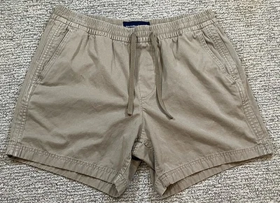 Abercrombie & Fitch Shorts Mens Medium Gray Stretch Chino Pull-On Elastic Waist - Image 1 of 4