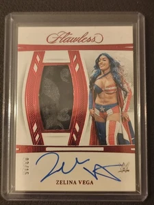 2024 Panini Flawless WWE - Zelina Vega #VT-ZVG Ruby /15 (AU, MEM) - Bild 1 von 3