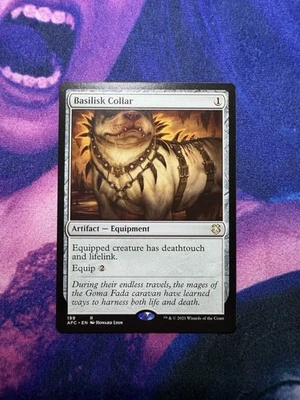 MTG Basilisk Collar (199) | NM | Adv. Forgotten Realms {AFC} - Image 1 of 2