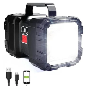 Linterna Recargable, Linterna Foco LED 10000mAh 12000LM 20h Ultra-... - Imagen 1 de 9