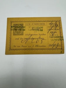 1891 Österreich 20Kr Telefon oder Telegraph gest. Karte - Bild 1 von 1