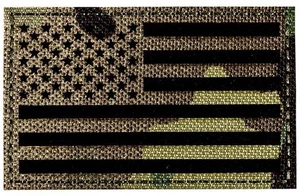 Parche delantero de tela reflectante Merica Life bandera de Estados Unidos, multicámara: REF-MC-FLAG-FOR - Imagen 1 de 2