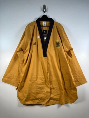 BNWT Adidas Mens Poomsae Uniform High Dan Master Taekwondo Yellow Sz 220CM - Image 1 of 4