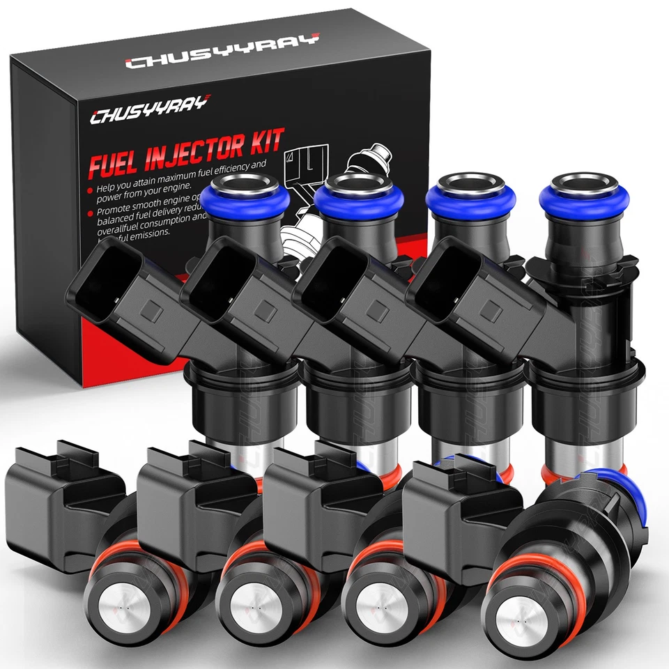 8x Inyectores de combustible genuinos #12580681 para GMC Yukon XL 2500 2007-2009 6,0 L V8 Foto 1 de 4