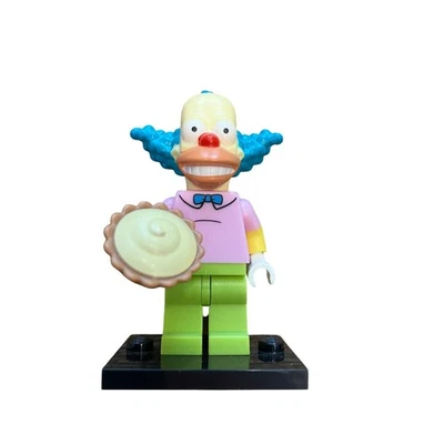 Lego Simpson Serie 1 Minifigura Krusty El Payaso Con Pastel Foto 1 de 3