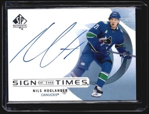 Nils Hoglander 2024-25 UD SP Authentic Sign of the Times Auto #SOTT-NH - Picture 1 of 2