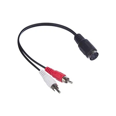 Good Connections Adaptateur Audio DIN Femelle 5 Broches vers 2 x RCA mâle
