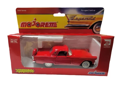 Majorette Legends 2400 Series Red 1956 Ford Thunderbird T-Bird  #2402 Diecast - Image 1 of 4