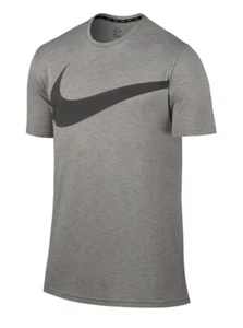 Nuova maglietta Nike uomo manica corta respirazione allenamento top grigio grande - Foto 1 di 1