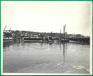Boston Meridian Street Bridge FOTOGRAFÍA OFICIAL DE LA GUARDIA DE COSTOS DE Estados Unidos 1944 10"" x 8"" - Imagen 1 de 2