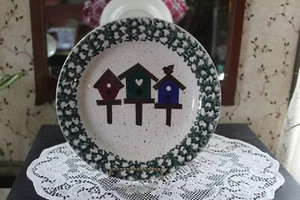 Bird Houses Stoneware Plate - Picture 1 of 2