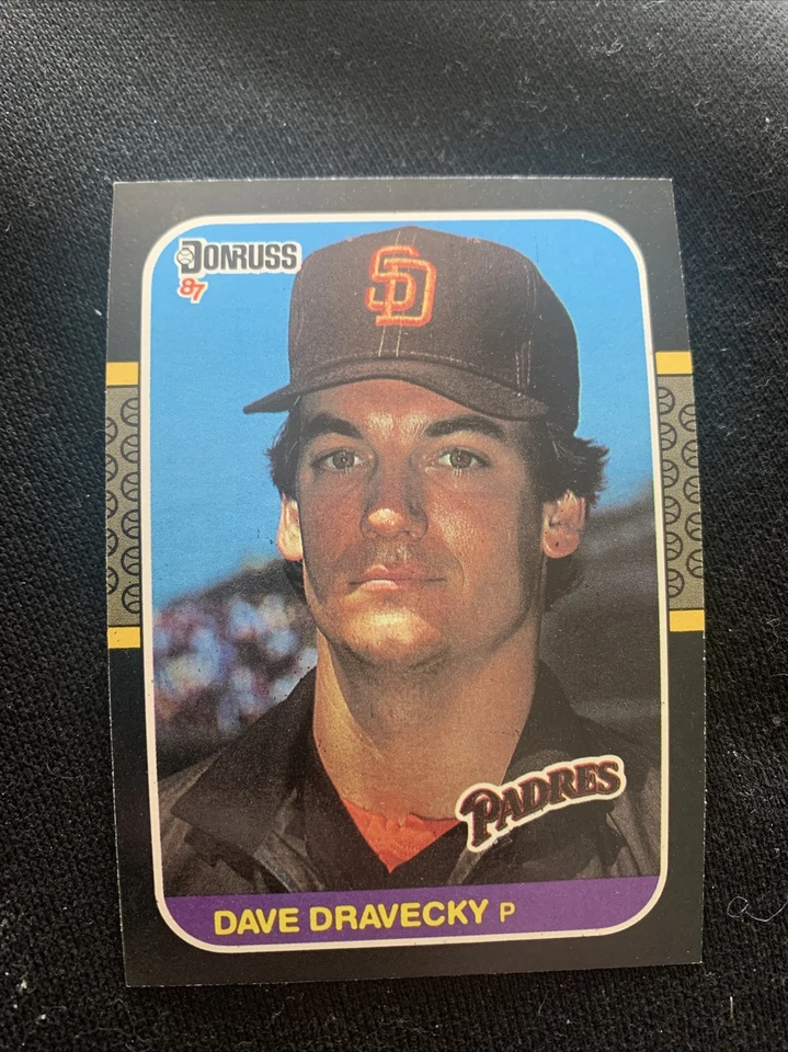1987 Donruss Dave Dravecky San Diego Padres #187 @2362* - Image 1 of 1