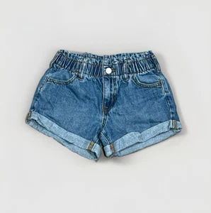 Girls Cat & Jack Jean Shorts Size 8 Paperbag Waist - Picture 1 of 2