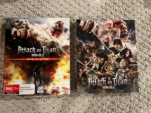 Attack On Titan Live Action Movie Part 1+2 movie collection bluray, w/cards OOP - Picture 1 of 6