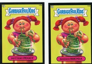 Garbage Pail Kids BNS3 2013 peggy de cerámica y mooger Brenda 143a/b bordes negros - Imagen 1 de 1