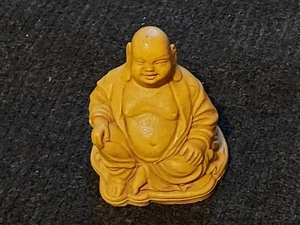 Antique Buddha figurine carved alabaster stone China , Vintage Art Deco - Picture 1 of 4