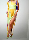 The Wolf Gang "Pacifica One" Maxi One Arm Long Dress W/Slit Nwt Fits Sz 5/6 Usa