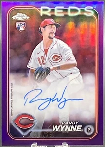2024 Topps Chrome Purple Randy Wynne Auto #RA-RW Cincinnati Reds 029/250 EB70 - Picture 1 of 2