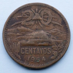 1954 Mexico 20 Centavos KM# 439 - Picture 1 of 2